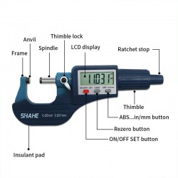 Digital electronic micrometer - gauge - caliper - 0 - 25mm / 25 - 50mm / 50 - 75mm / 75 - 100mmCalipers