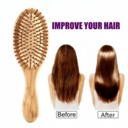 Wooden hair comb - anti-static - scalp massageBrushes