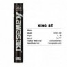 Kawasaki - King 8E - badminton shuttlecock - goose feather - speed 76 / 77 - 12 piecesBadminton