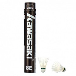Kawasaki - King 8E - badminton shuttlecock - goose feather - speed 76 / 77 - 12 piecesBadminton
