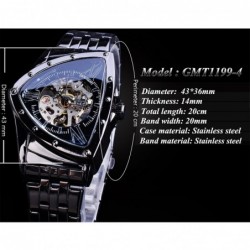 Automatic triangle watch - skeleton dial - waterproof - stainless steelWatches
