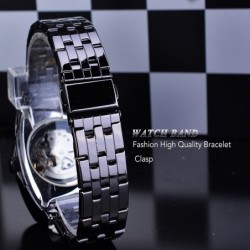 Automatic triangle watch - skeleton dial - waterproof - stainless steelWatches