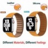 Apple watch - silicone / leather magnetic strap - 38mm - 42mmAccessories