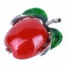 Red / green apple - elegant broochBrooches