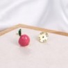 Pink apple brooch - pinBrooches