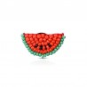 Beaded watermelon - acrylic broochBrooches