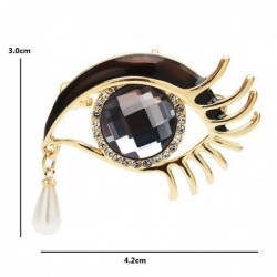 Crystal eye with a crystal waterdrop - broochBrooches