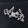 Crystal musical notes - elegant broochBrooches