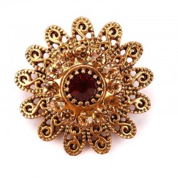 Vintage crystal flowers - antique broochBrooches