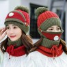 3 in 1 - knitted beanie / face mask / scarf - warm winter setMouth masks
