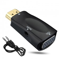 HDMI to VGA adapter - male to female splitter - 3.5 audio jack - cable converterSplitters