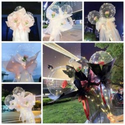 Decorative balloons - bouquet with LED and roses - 1 pieceBalloons