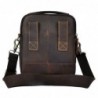 Leather shoulder / crossbody bag - with zippers / pocketsBags