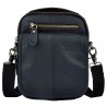 Leather shoulder / crossbody bag - with zippers / pocketsBags