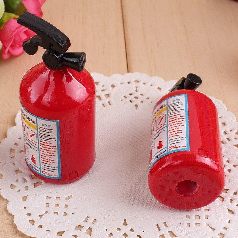 Fire extinguisher shaped pencil sharpener - 2 piecesPencil sharpeners