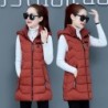 Warm sleeveless jacket - long hooded vest with zipperJackets