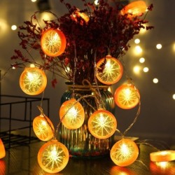 Fruits slices shaped string light - battery powered / USB - lemon / lime / orangeLights & lighting