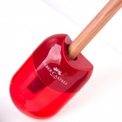 Pencil sharpener - with single / double hole - transparentPencil sharpeners