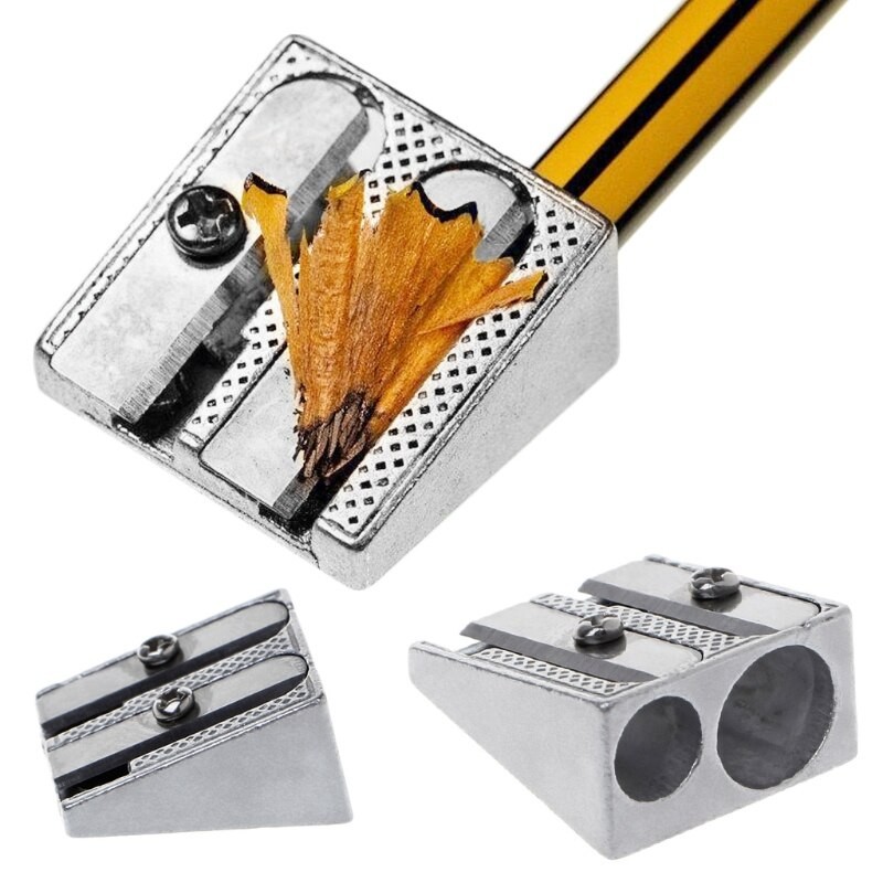 Metal pencil sharpener - with double holesPencil sharpeners