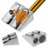Metal pencil sharpener - with double holesPencil sharpeners