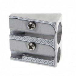 Metal pencil sharpener - with double holesPencil sharpeners