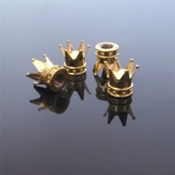 Car valve caps - gold crown - 4 piecesWheel parts