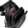 Fashionable leather backpack - with a metal front buckleBackpacks