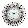 Modern iron wall clock - with crystal decoration - 36cm / 50cmClocks