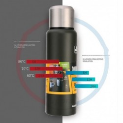 Vacuum thermos - with strap / bag - double wall - stainless steel - 500ml - 750ml - 1000ml - 1500mlThermos bottles
