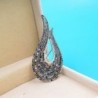 U-shaped brooch - with crystal decorationsBrooches