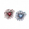 Shiny flower brooch - with crystalsBrooches