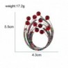 Vintage flower brooch - with colorful crystalsBrooches