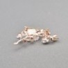 Flower / pearl / shell / bird - crystal broochBrooches