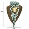 Vintage geometric brooch - with crystalsBrooches