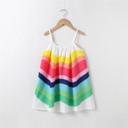 Rainbow sleeveless dress - with spaghetti strapsClothing