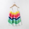 Rainbow sleeveless dress - with spaghetti strapsClothing