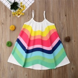 Rainbow sleeveless dress - with spaghetti strapsClothing