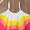 Rainbow sleeveless dress - with spaghetti strapsClothing