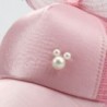 Kids baseball cap - snapback with bow / pearls / meshHats & caps