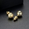 Gold metal ball - stud earringsEarrings