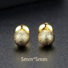 Gold metal ball - stud earringsEarrings