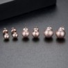 Rose gold metal ball - stud earringsEarrings