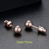 Rose gold metal ball - stud earringsEarrings