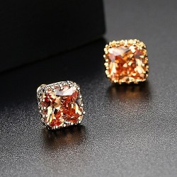 Small geometric crystal earringsEarrings