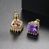 Small geometric crystal earringsEarrings