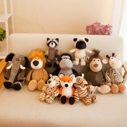 Animal shaped plush toys - elephant / tiger / fox / raccoon / monkeyCuddly toys