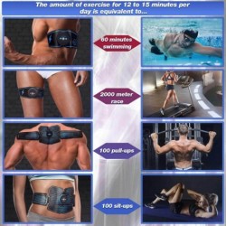 Abdominal / arms muscle training belt - EMS ABS trainer - home fitnessEquipment