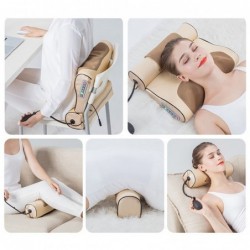 Electric massage pillow - cervical / traction massager - for neck / lower back - pain reliefMassage
