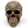 Skull statue - with floral carving - Halloween decorationHalloween & Party