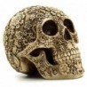 Skull statue - with floral carving - Halloween decorationHalloween & Party